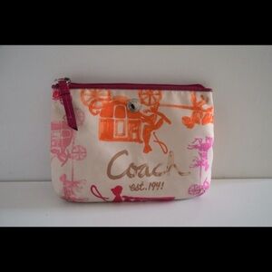 Coach hand bag/pouch/clutch